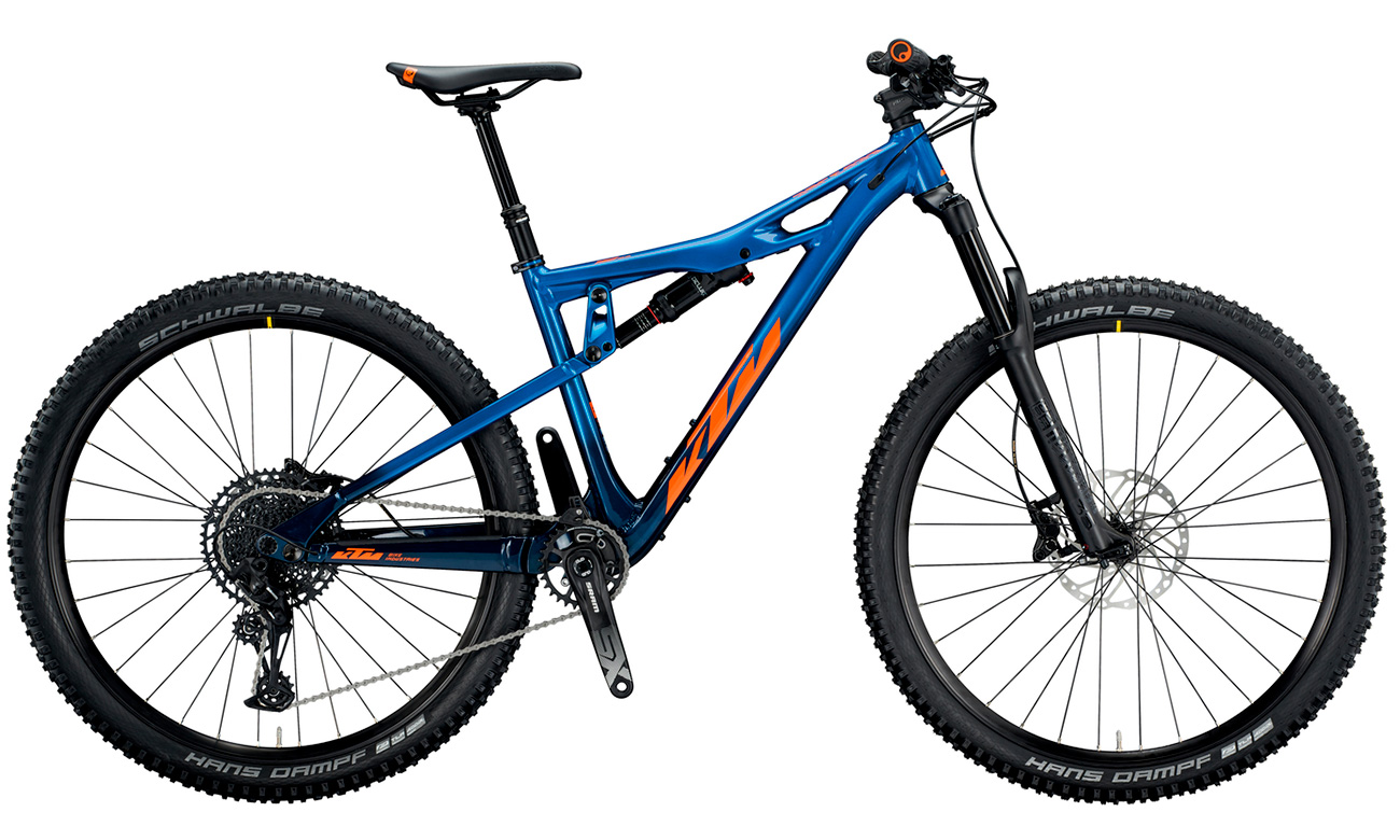 Фотографія Велосипед KTM PROWLER 292 29" (2020) 2020 Синьо-жовтогарячий